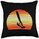 Windsurfing designs Windsurfing Retro Sunset Water Sports Surfer Throw Pillow, 18×18, Multicolor