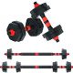 Arespark Adjustable Dumbbells, 33/44/55lbs Adjustable Weights Fitness Barbell Set, Barbell Free Combination Weightlifting 3 in 1 Fitness Equipment with Connecting Rod for Gym Home Office