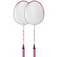 Badminton Rackets Badminton Racket Durable Racket Suitable for Entertainment and Sports Education Badminton Game 2 Pack Badminton Racquet (Color : Pink, Size : Around 660mm)