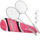 YanLin Badminton Racket Shuttlecock Set The Latest Upgrade Process Lightweight 100% Graphite Shaft Badminton Racket Only 85g, 665mm Length, Suitable for All People,a